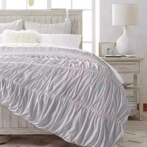 Pottery Barn Teen Dorm Recycled Pucker Up Comforter white Twin/Twin XL