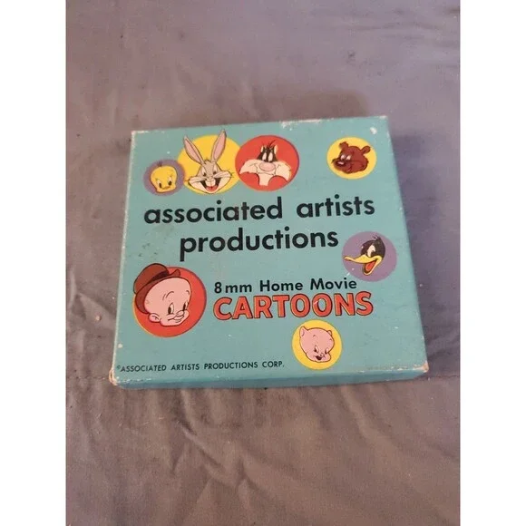 2 Vtg Associated Artist Productions 8mm Movie Warner Bro Cartoons Daffy Bugs