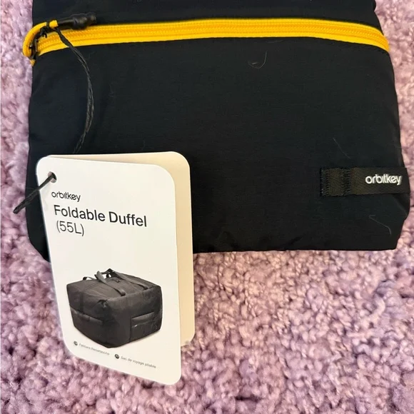 Orbiter Black Foldable Duffel Bag