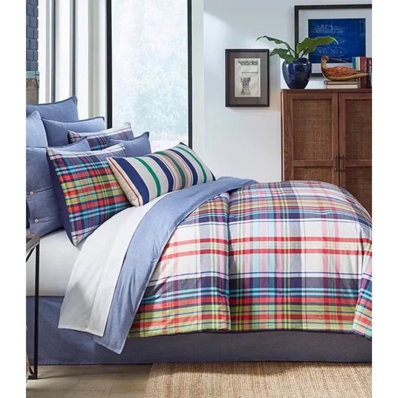 Daniel Cremieux Plaid Multicolor Bedding Set
