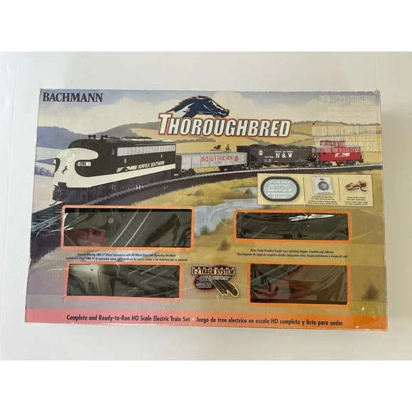 Bachmann Thoroughbred HO Scale Electric Train Set EZ Track Lot W/ Box Tested