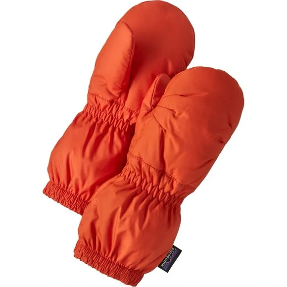Patagonia Baby Puff Mittens in Metric Orange
