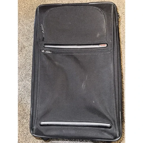 TUMI Black Ballistic Nylon Rolling Carry On Suitcase 22x14x12 Luggage