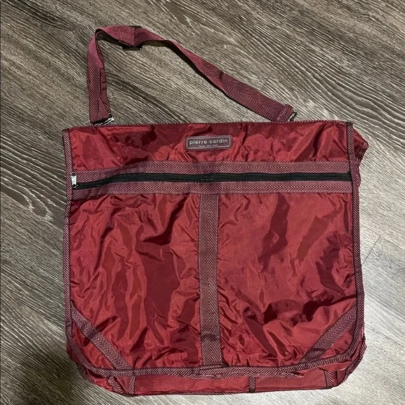 Pierre Cardin Burgundy Men's Travel Bag