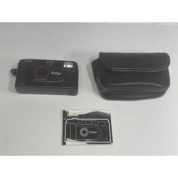 Vintage Vivitar RL2000 Focus Free DX 35mm Film Camera Untested