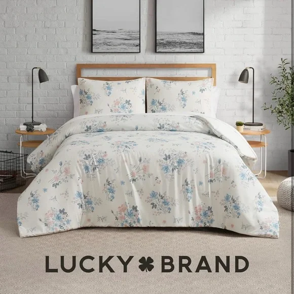 Lucky Brand Clarie Floral Comforter Set-Twin/Twin XL Size-2 Piece Luxurious Set