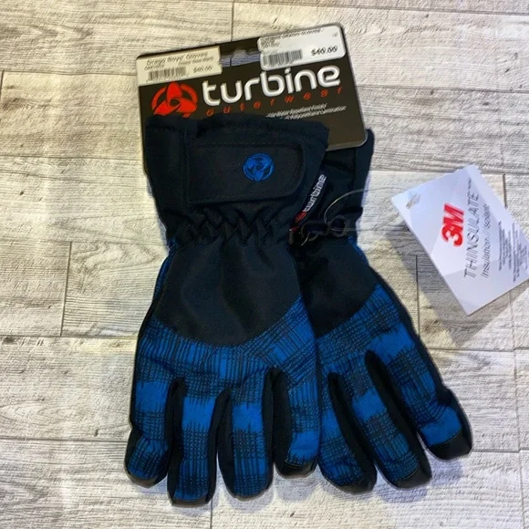 NWT!! Boys Turbine Drago Gloves Deep Sea Size XS