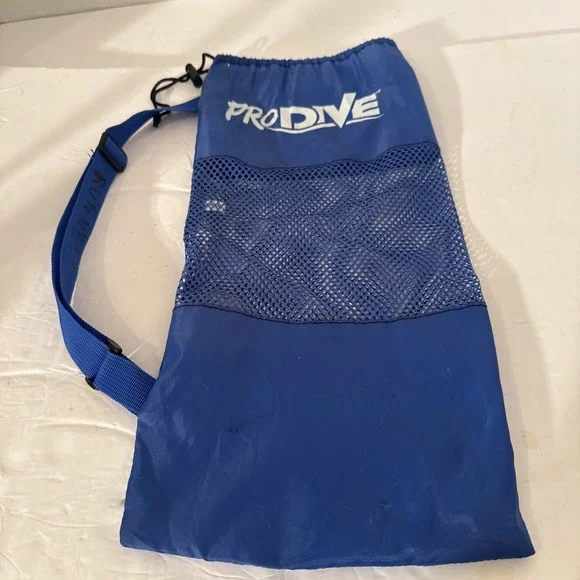 ProDive Blue Mesh Gear Bag-Cinch Cord-18.25