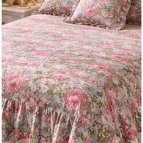 Vtg JC Penney Garden Path Floral Comforter NOS Cottagecore Twin Full Shabby New