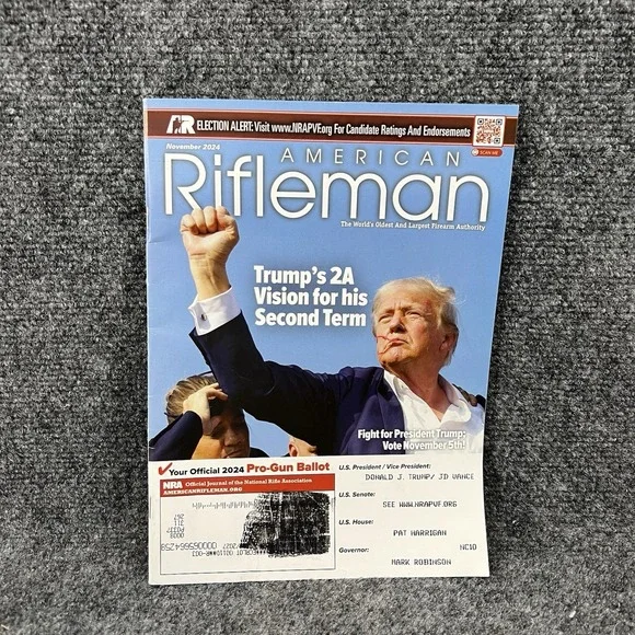 American Rifleman Magazine November 2024 Trump Fight! Fight! NRA