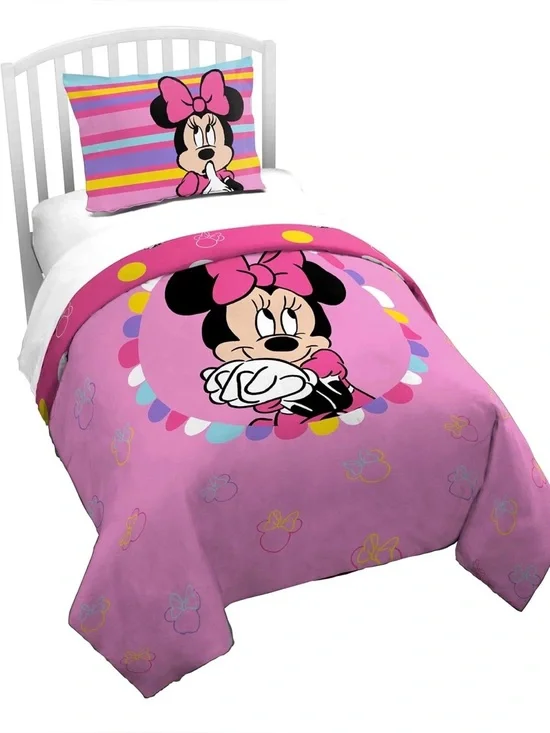 Pink Minnie Mouse Kids Duvet & Sham Set - NWOT