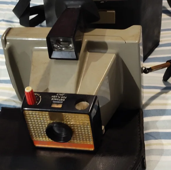 Vintage Camera with Flash Attachment