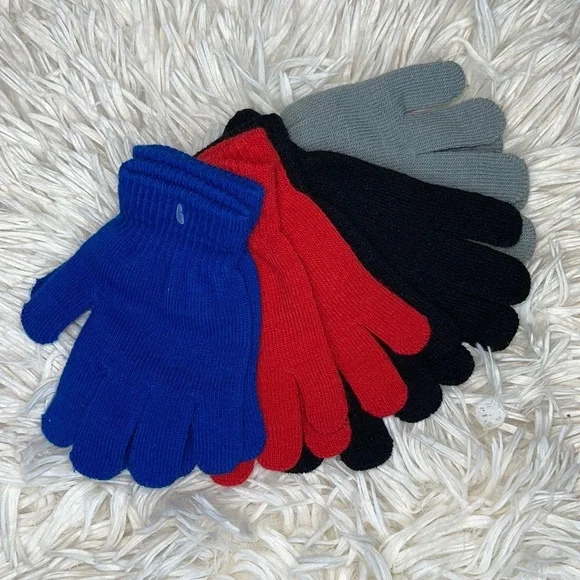 Boys 4 Pack Gloves