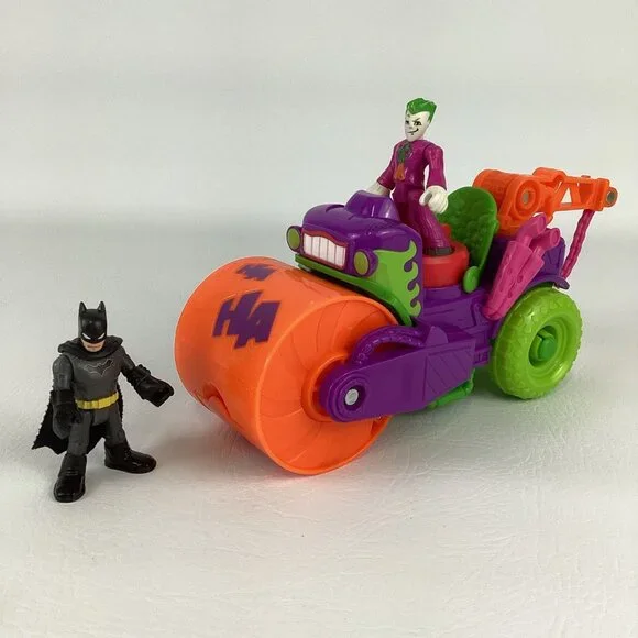 Fisher Price Imaginext DC Super Friends Joker Steamroller Vehicle Batman Figure