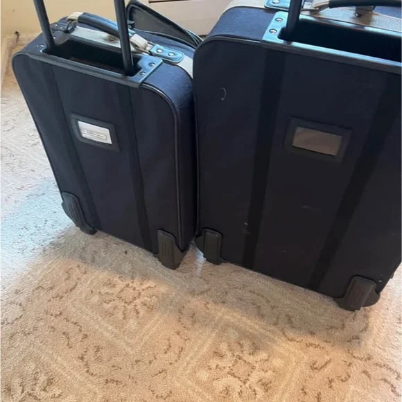 Black Rolling Luggage Set by Ultimate 2 pieces