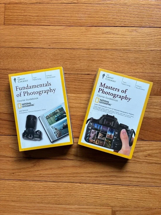 National Geographic Photography Course Guidebooks - Yellow & White Covers