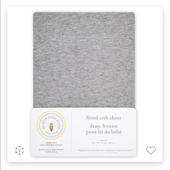 Burt’s bees crib sheet