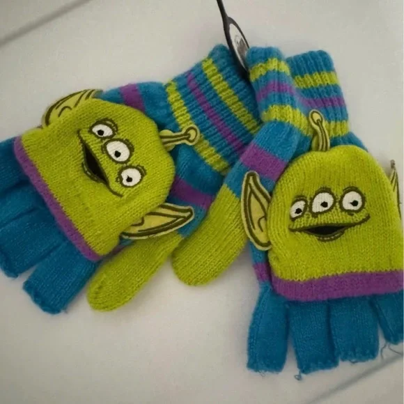 Disney Toy Story Alien Mittens - Blue and Green