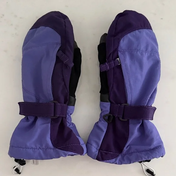 Land’s End Kids' Squall Two-Tone Purple Mittens