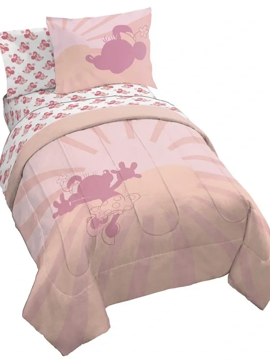 NEW Disney Minnie Mouse Pink Comforter Set