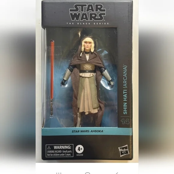 New Ahsoka Shin Hati Hasbro Star Wars Figure with Brown Cloak 6