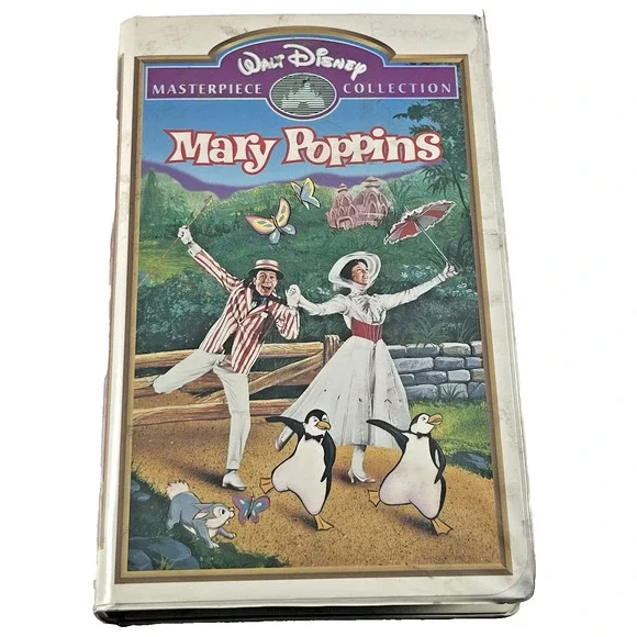 Disney Mary Poppins VHS 1994 Masterpiece Collection Clamshell