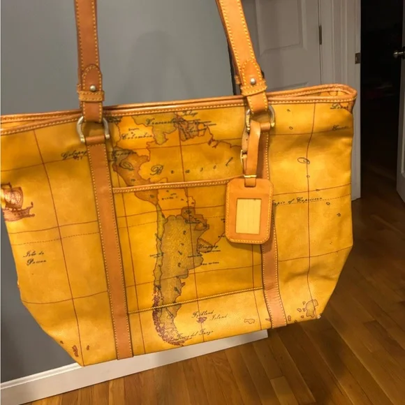 Alviero Martini Geo Map Print handbag