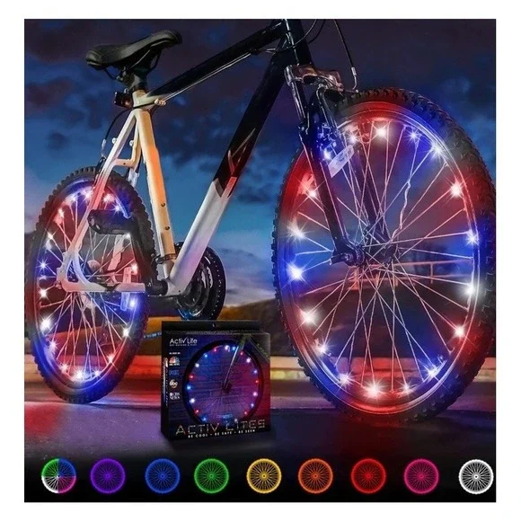 Bike Lights 2 Pack‎ - Patriotic - Fitness Gifts