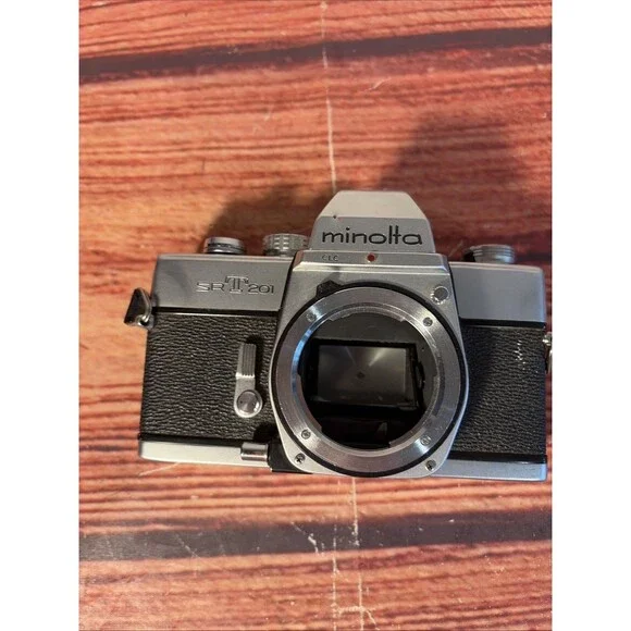 Minolta SRT 201 35mm SLR Film Camera Body Only For Parts