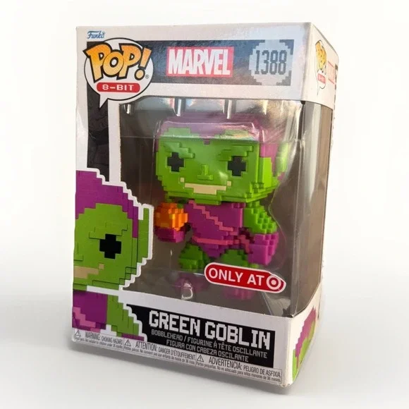 Funko POP! Marvel: 8-Bit- Green Goblin Exclusive Bobblehead Vinyl Figure #1388‎