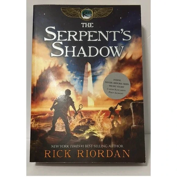 Book Three the Serpent's Shadow by Rick Riordan (2013, Trade Paperback)