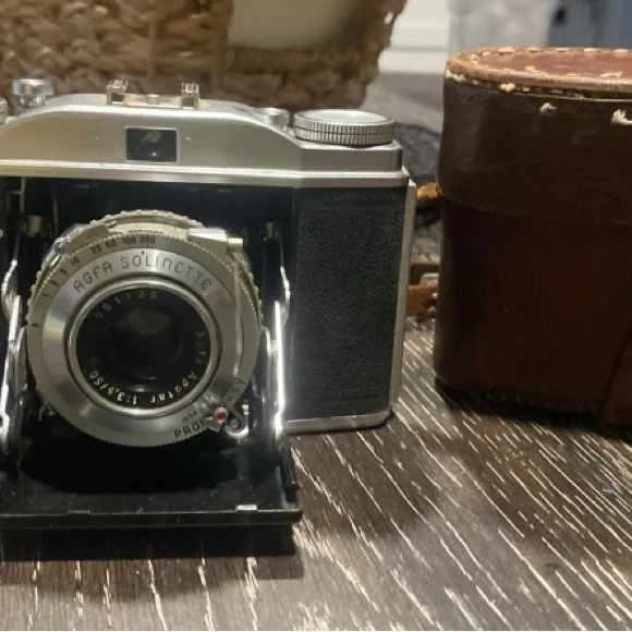 Vintage Camera - Black and Silver