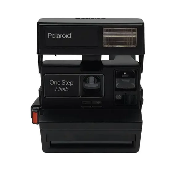 Polaroid One Step Flash Instant Film Camera Tested And Working Vintage Black