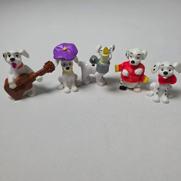 Disney 101 Dalmatians 1996-2000s McDonald's Happy Meal Figurines Lot of 5pcs