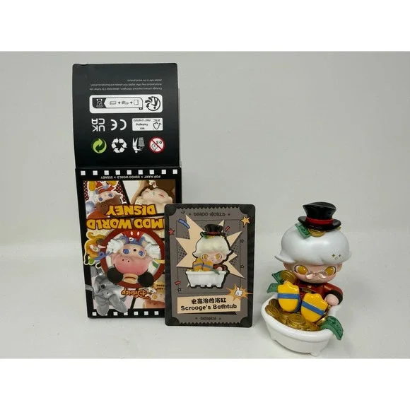 POP MART DIMOO WORLD x DISNEY Scrooge Bath‎ Toy Figure WITH BOX