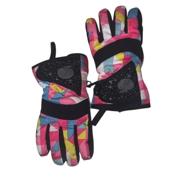 The Children’s Place Colorful Geometric Winter Gloves Snow Gloves