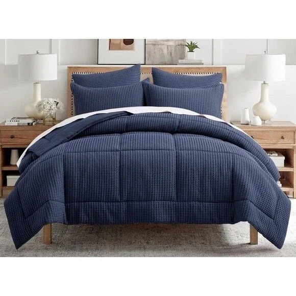 Levtex Home 3PC Full/Queen Mills Waffle Comforter Set