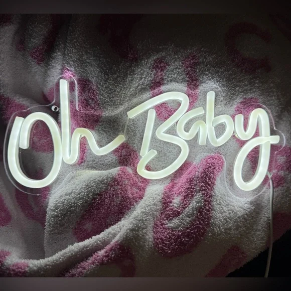 Oh Baby NEON sign LED light - white