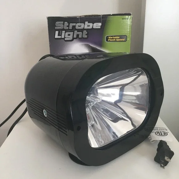 Vintage 1990s‎ Flashing Dance Adjustable Strobe Light Tested Works Missing Stand