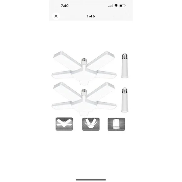 Led Garage Lights 1 Each 80w Led Shop Light 8000lm 6500k E26/e27 Garage‎ Ceiling