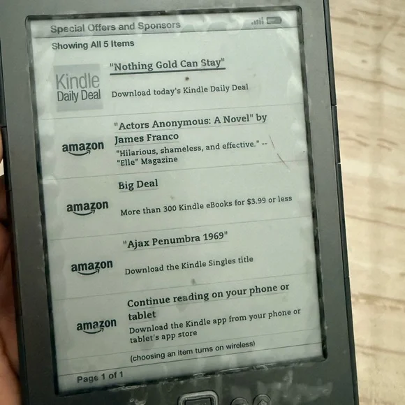Amazon Kindle E-Reader - Dark Gray