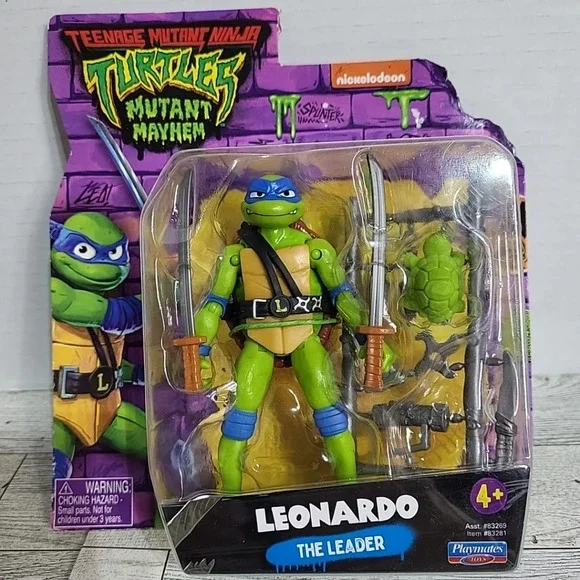 2023‎ TMNT Teenage Mutant Ninja Turtles Playmates Leonardo Mutant Mayhem Figure