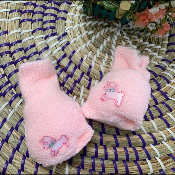 Pink Baby Mittens