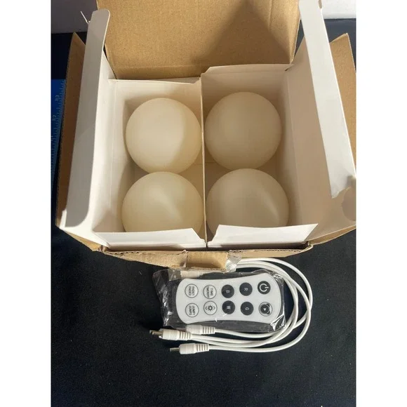 Astarexin Floating‎ Pool Lights 4 Pack RGB LED Hot Tub Decor A-FQD01-US Remote