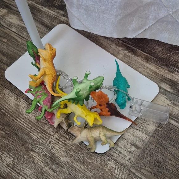 Dinosaur String Lights Multi Colored