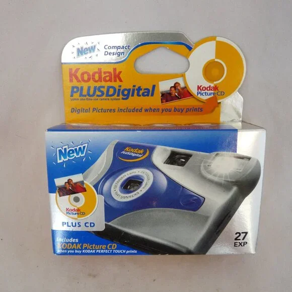 Kodak Plus Digital One Time Use 35mm Camera 27 Ex Picture Prints 2006
