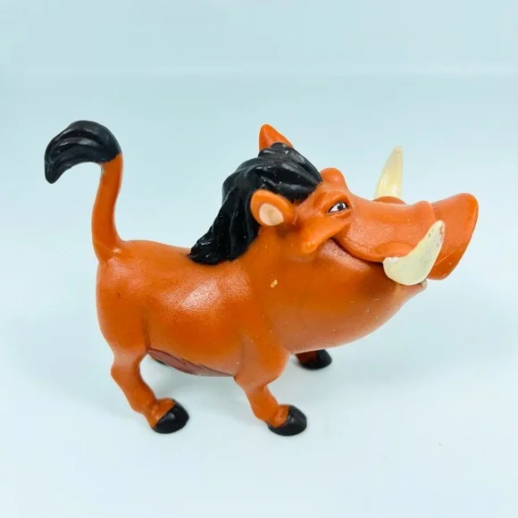 Vintage The Lion King Pumbaa Warthog PVC Figure Disney Cake Topper Mattel