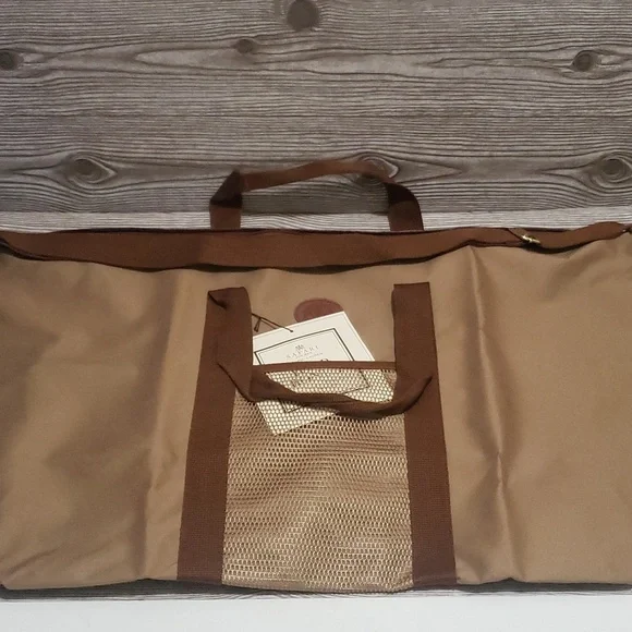 Ralph Lauren tan canvas new travel unisex big bag