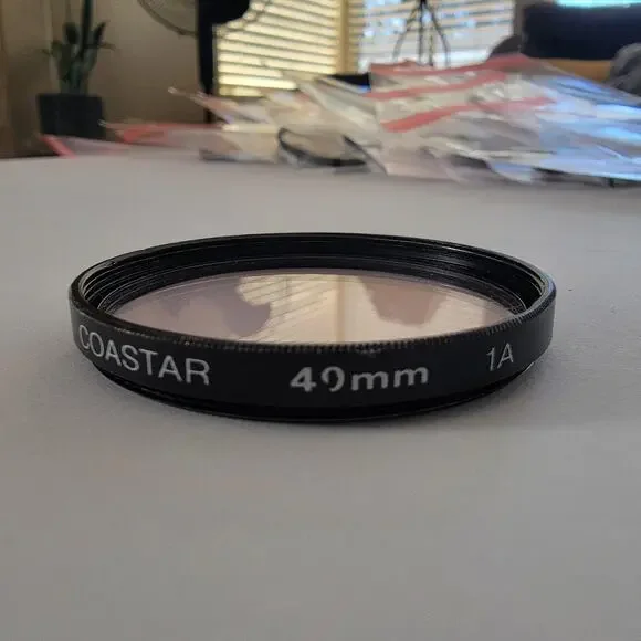 Coastar 49mm 1A Skylight Camera Lens Filter Black Made In Japan Optical Glass