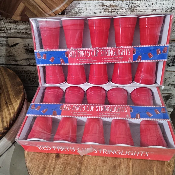 Red Party Cup String Lights